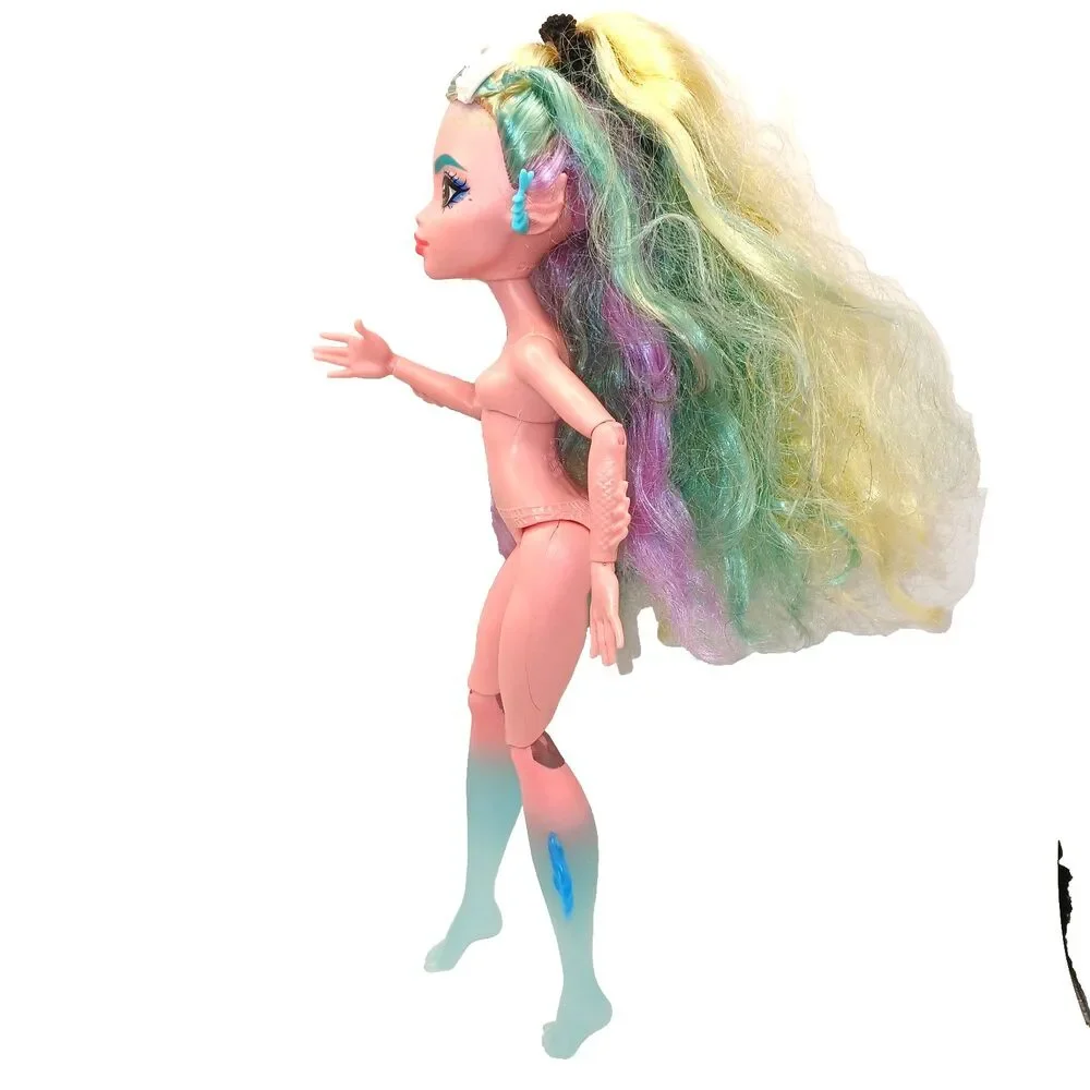Monster High Lagoona Reboot G3 Nude Doll w/ Earrings Ponytail Holder & Barrettes